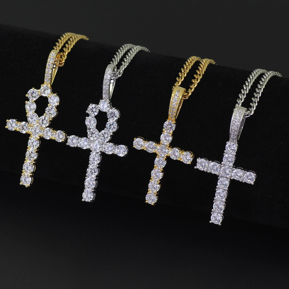 Iced Out Pendant Necklace Mens Gold Hip Hop Anka Cross Necklaces Jewelry With 3mm Cuban Link Chain
Iced Out Pendant Necklace Mens Gold Hip Hop Anka Cross Necklaces Jewelry With 3mm Cuban Link Chain