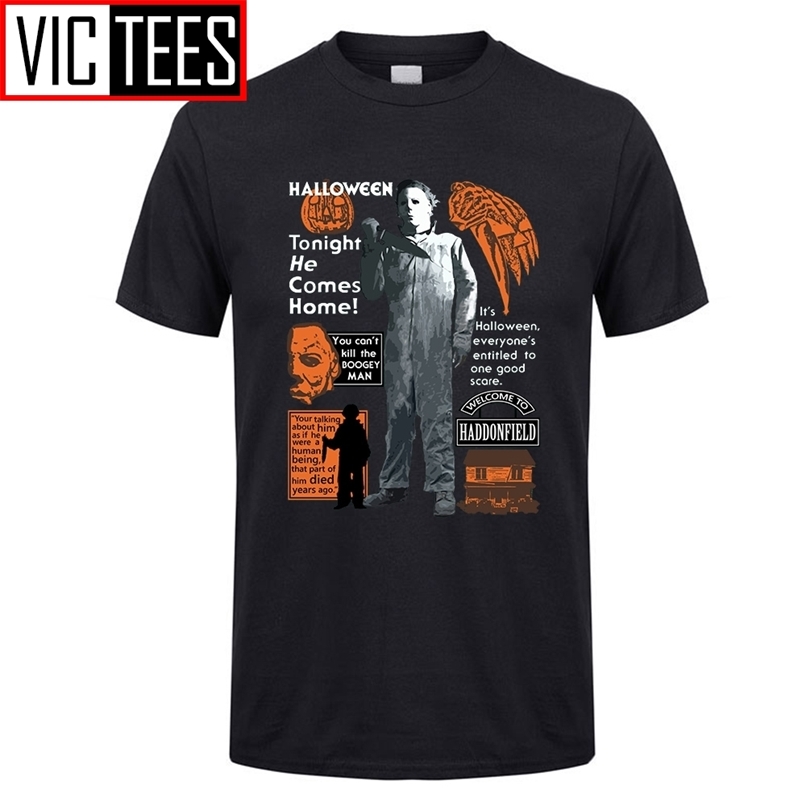 Men T Shirts Michael Myers Halloween Mask And Drips T-Shirt Scary Movie Horror Male Cotton Clothes Cool Tees Design 210420, White;black
Men T Shirts Michael Myers Halloween Mask And Drips T-Shirt Scary Movie Horror Male Cotton Clothes Cool Tees Design 210420, White;black