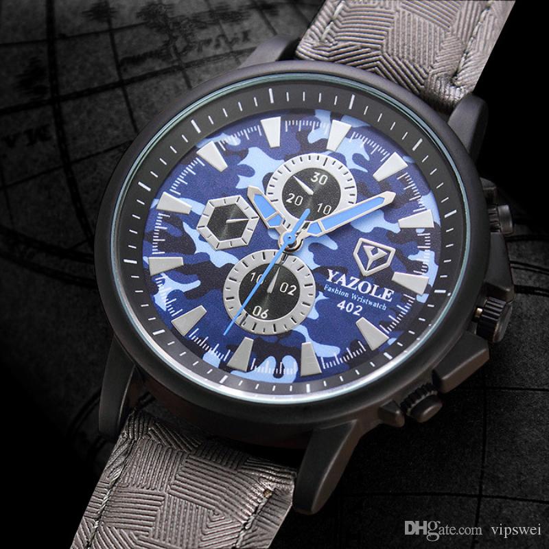 Men Army Military Casual sports Watch Quartz Camo Wristwatch Fashion pu Leather Strap Tactics Watches Male camouflage Clock relogio, Forest gray
Men Army Military Casual sports Watch Quartz Camo Wristwatch Fashion pu Leather Strap Tactics Watches Male camouflage Clock relogio, Forest gray