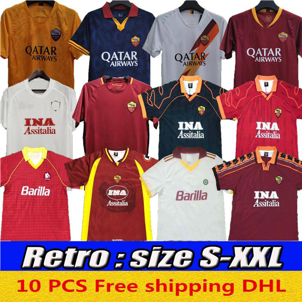 17 18 19 20 Retro roma soccer jersey TOTTI GIANNINI 1996 1997 1998 1999 2000 89 90 91 92 AS Rome classic commemorate Collection Football shirt, Black;yellow
17 18 19 20 Retro roma soccer jersey TOTTI GIANNINI 1996 1997 1998 1999 2000 89 90 91 92 AS Rome classic commemorate Collection Football shirt, Black;yellow