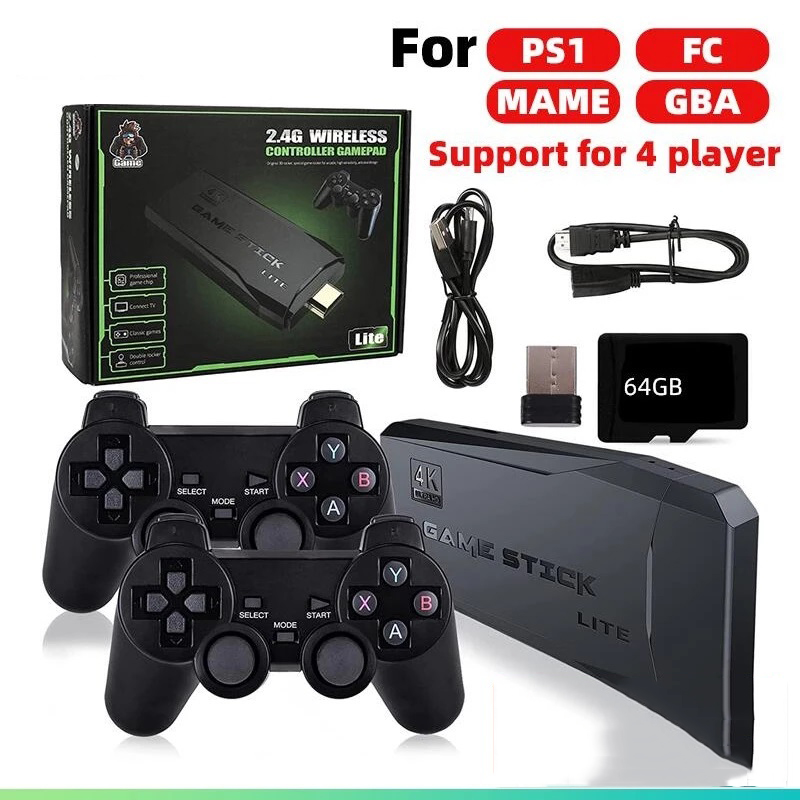 Super Integrated Retro Game Console Plug and Play Video Stick Built-in 10000 Games Dual 2.4G 4K HD Output Classic Wireless Controllers for TV PC Projector
Super Integrated Retro Game Console Plug and Play Video Stick Built-in 10000 Games Dual 2.4G 4K HD Output Classic Wireless Controllers for TV PC Projector