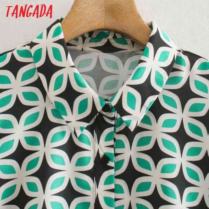 Fashion Women Flowers Print Shirt Long Sleeve Office Ladies Mini Dress with Slash XN318 210416