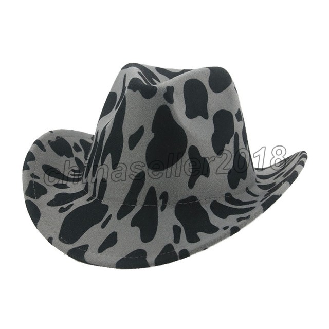 Weatern Cowboy Hat Western Cowboy Cowgril Panama Wide Brim Cow Pattern Jazz Fashionable Casual Fedoras Felt Women Cap Casquette
Weatern Cowboy Hat Western Cowboy Cowgril Panama Wide Brim Cow Pattern Jazz Fashionable Casual Fedoras Felt Women Cap Casquette