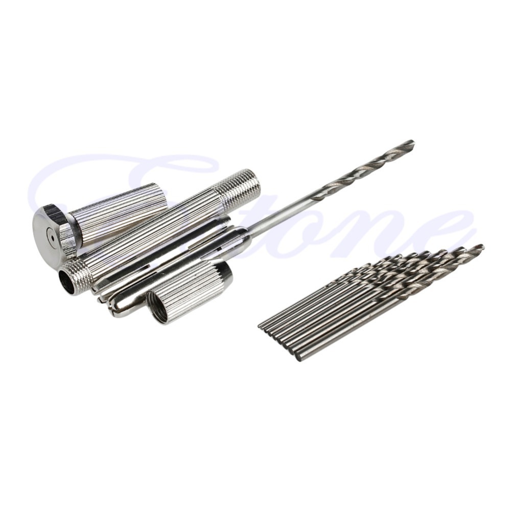 Practical 0.7-3 Mm Hand Twist Boor Sliding Drilling Metal Spiral Tool With Boor