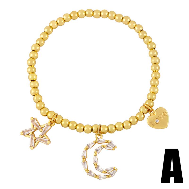 Link, Chain Amazon Love Eyes Round Bead Gold Plated Elastic Starmoon Bracelet For Boys And Girls
Link, Chain Amazon Love Eyes Round Bead Gold Plated Elastic Starmoon Bracelet For Boys And Girls