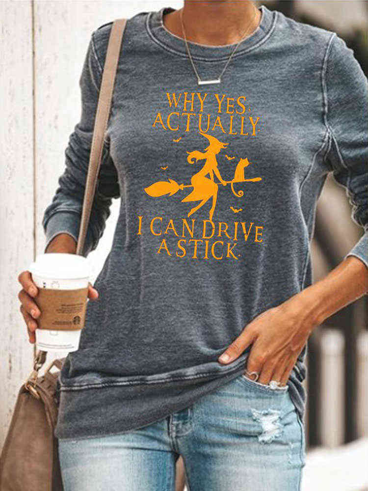 Yes I Can Drive Stick Printed Halloween Women' Hoodies Long Sleeve O Neck Loose Autumn Sweatshirt Women Hoodie Pullovers 211115, Fuchsia
Yes I Can Drive Stick Printed Halloween Women' Hoodies Long Sleeve O Neck Loose Autumn Sweatshirt Women Hoodie Pullovers 211115, Fuchsia