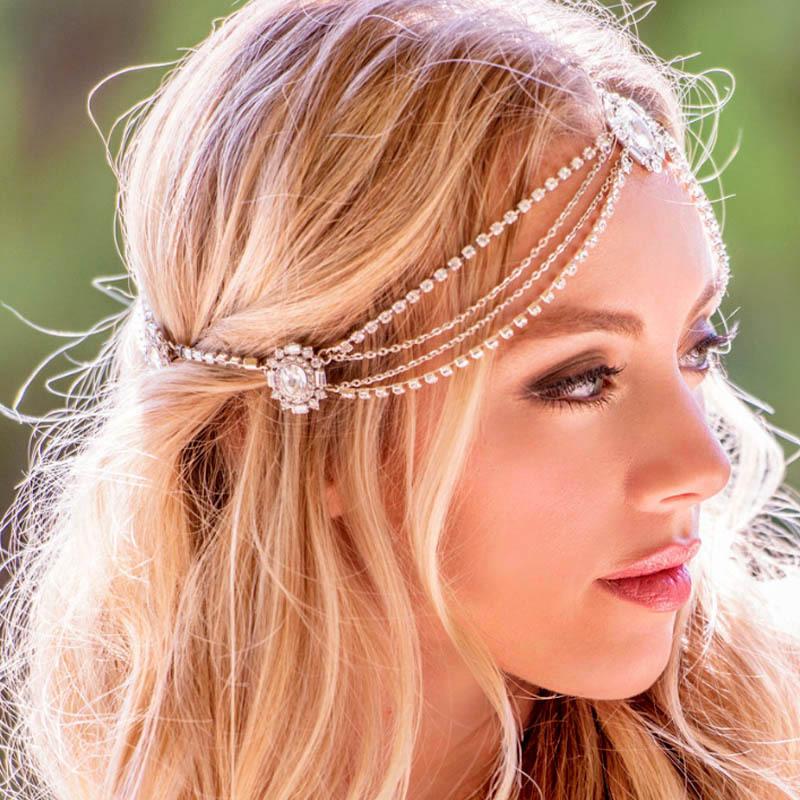 Hair Clips & Barrettes Wedding Bridal Accessories Fashion Big Crystal Rhinestone Headband Bohemia Jewelry For Women Luxry Head Chain, Golden;silver
Hair Clips & Barrettes Wedding Bridal Accessories Fashion Big Crystal Rhinestone Headband Bohemia Jewelry For Women Luxry Head Chain, Golden;silver