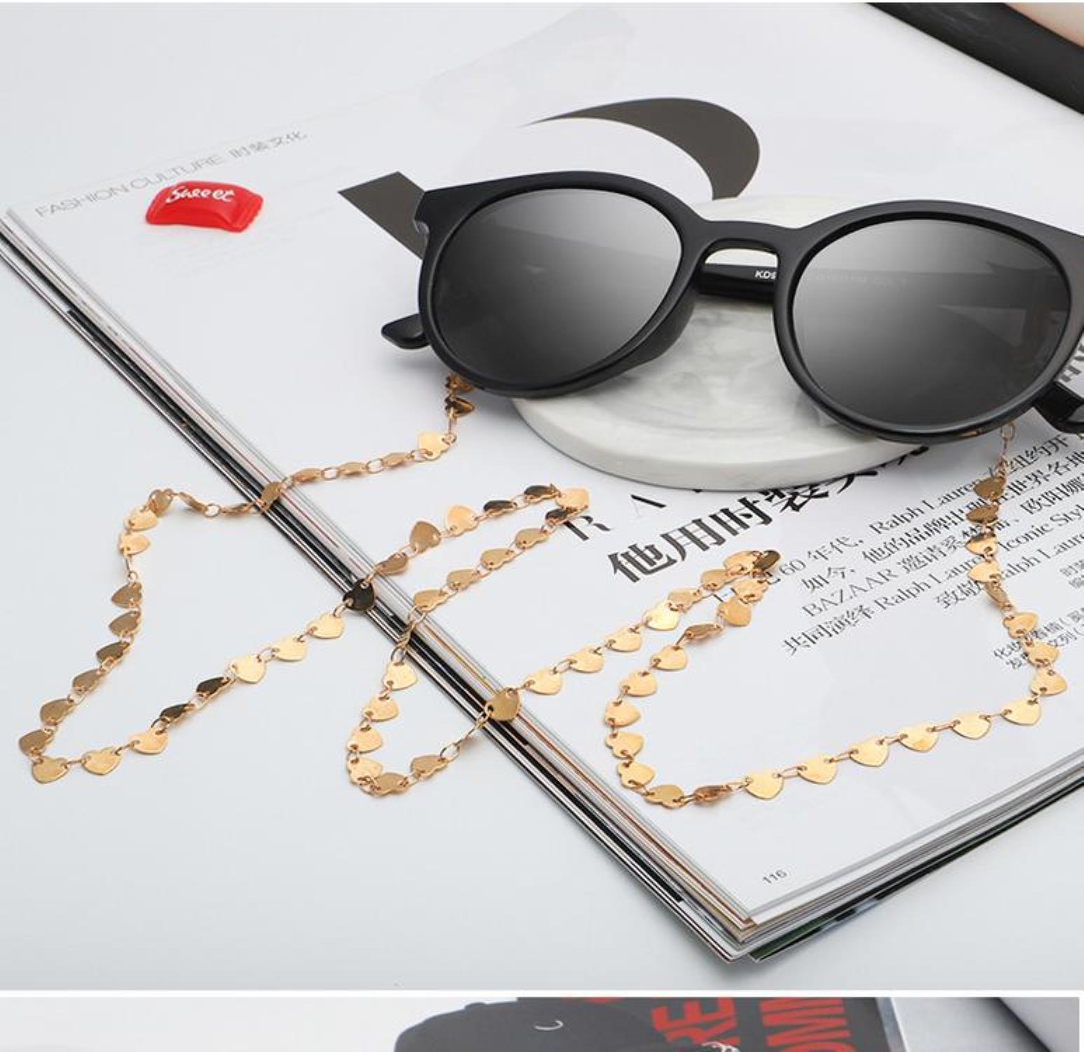 eyeglasses chains chic women plated love heart link chain sunglasses lanyard strap necklaces eyeglass holder cord reading glasses head band
eyeglasses chains chic women plated love heart link chain sunglasses lanyard strap necklaces eyeglass holder cord reading glasses head band