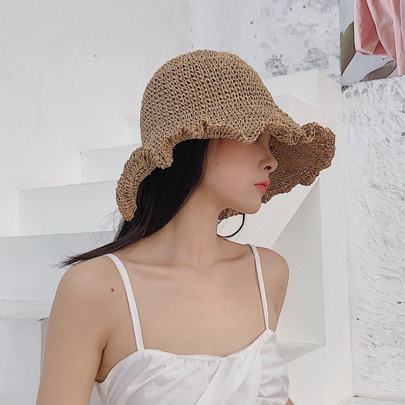 Hat children's Korean version sun protection and sunshade covering face net red fisherman's versatile beach small fresh straw hat, Beige
Hat children's Korean version sun protection and sunshade covering face net red fisherman's versatile beach small fresh straw hat, Beige