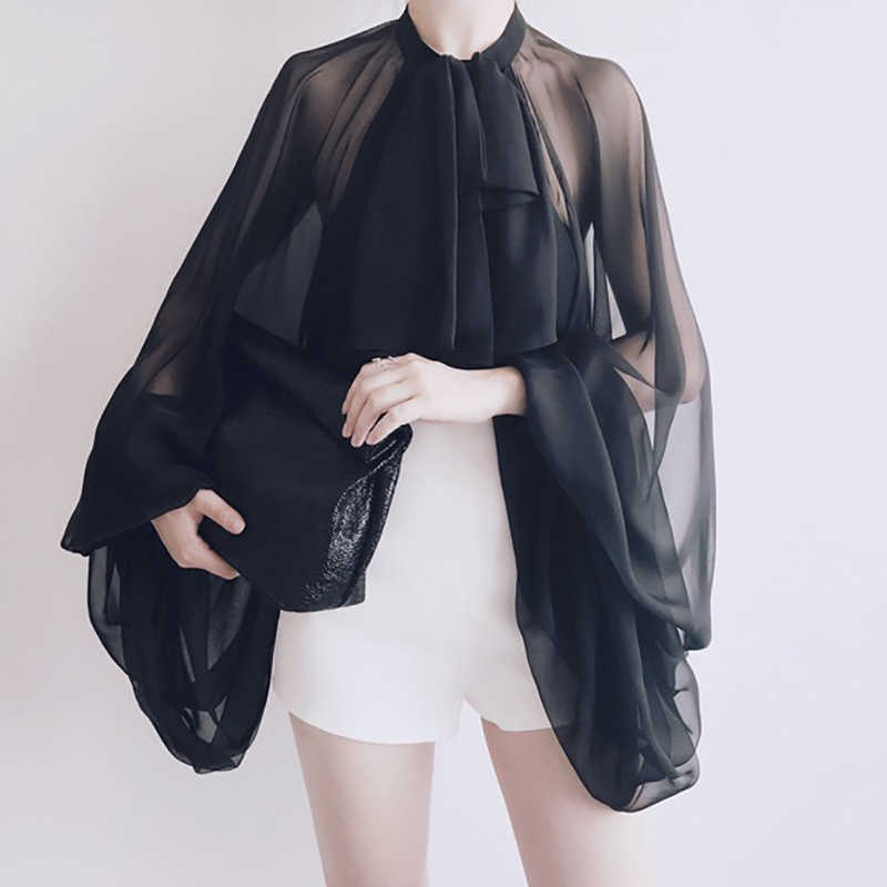 All-match Lantern Sleeve Bow Blouses for Women Stand Collar Elegant Office Lady Shirts Casual Loose Female Tops Spring 210525, White
All-match Lantern Sleeve Bow Blouses for Women Stand Collar Elegant Office Lady Shirts Casual Loose Female Tops Spring 210525, White