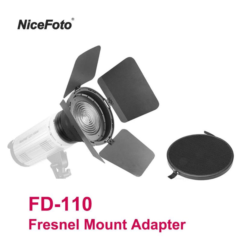 NiceFoto FD-110 Fresnel Mount Light Focusing Adapter With Barn Door For Aputure 120T 120D Bowens LED Video Honeycomb Lighting & Studio Acces
NiceFoto FD-110 Fresnel Mount Light Focusing Adapter With Barn Door For Aputure 120T 120D Bowens LED Video Honeycomb Lighting & Studio Acces
