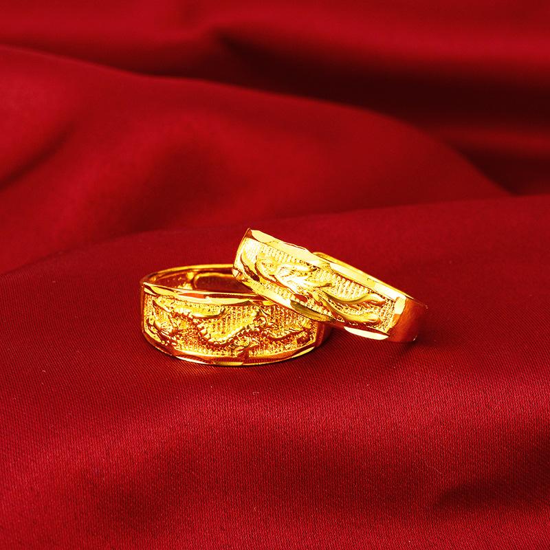 Cluster Rings Fashion Gold 14K Ring Delicate Dragon Phoenix Couple For Men Women Wedding Engagement Jewelry Yellow Hand Ornament
Cluster Rings Fashion Gold 14K Ring Delicate Dragon Phoenix Couple For Men Women Wedding Engagement Jewelry Yellow Hand Ornament