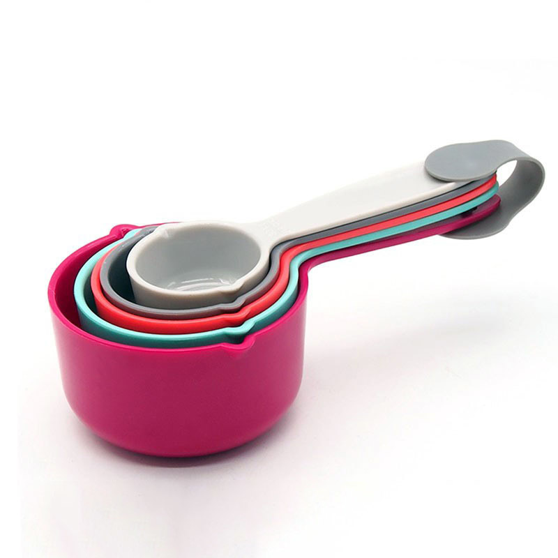 Kitchen Accessories ABS Plastic Portable Measuring Spoons Multipurpose Baking Tools Sugar Cake Supplies 1Set Colorful