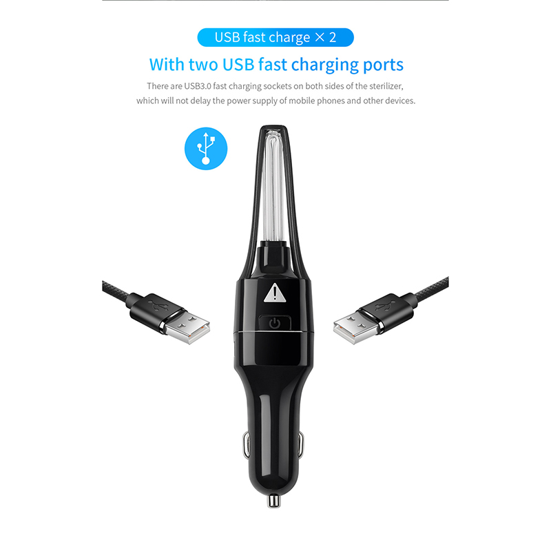 Mini 12V Air Purifier Fresh Anion Smart Illumination Car Vehicle ozone meter Cleaner for Home Office Gift