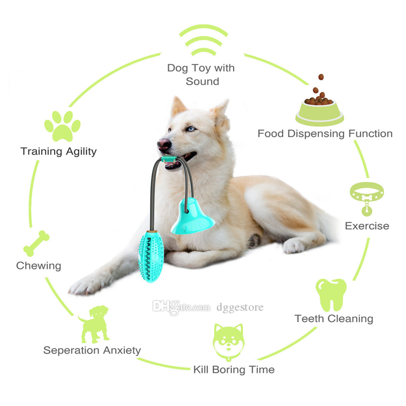 Dog Toys for Aggressive Chewers Large Breed Suction Cup Pet Toy Dogs Tug Interactive Doggy Plaything Indestructible Pup Puzzle Bauble Blue H01