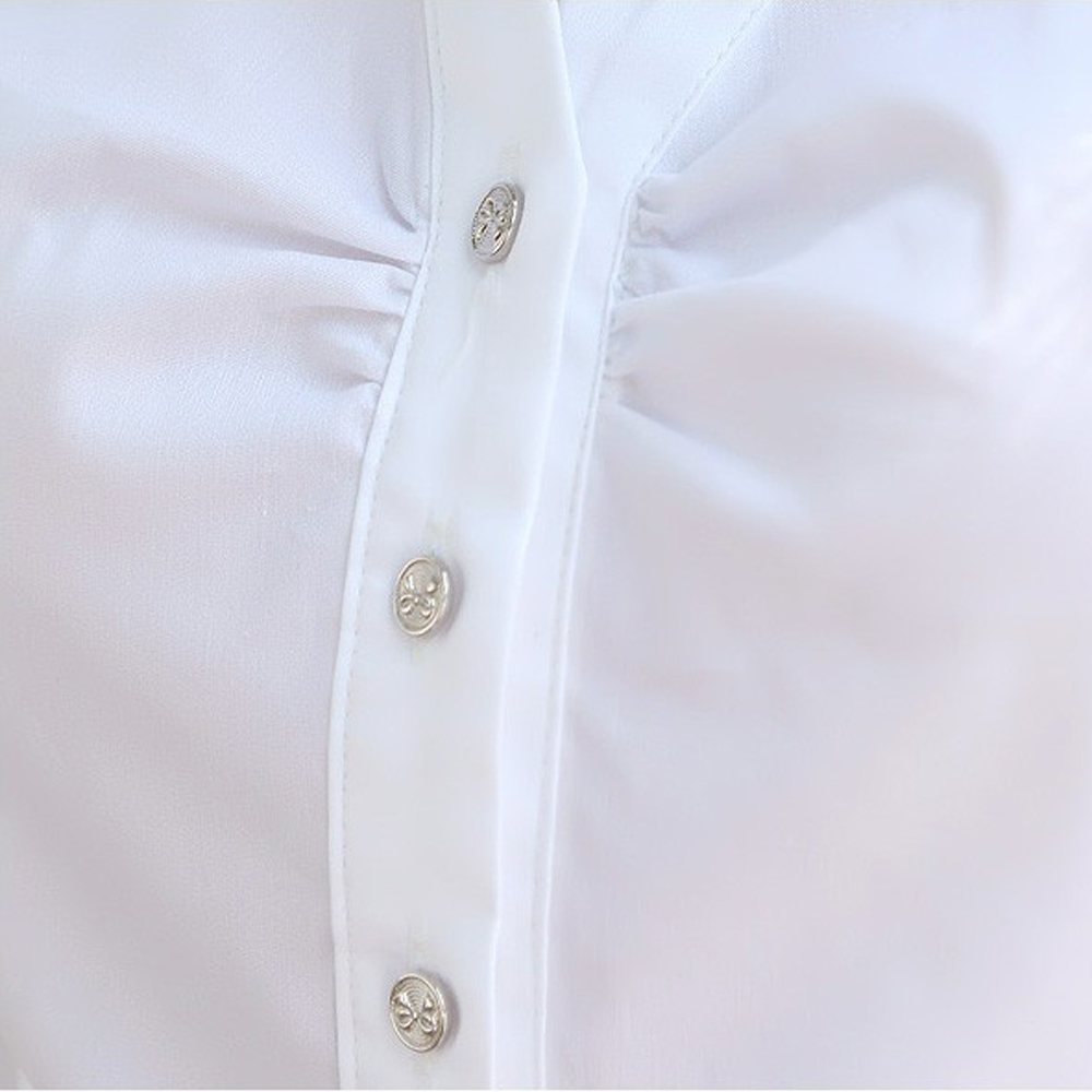 Design Plus Size 5XL Summer Womens Short Sleeve Cotton Blouses Shirts Ladies Office Wear Elegant Blouse Feminina White Formal S