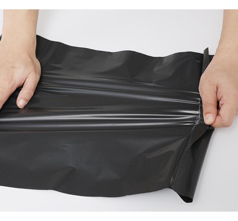 100pcs Black Courier Bags Smooth PE Plastic Poly Storage Bag Envelope Mailing Self Adhesive Seal Pouch Gift Wrap