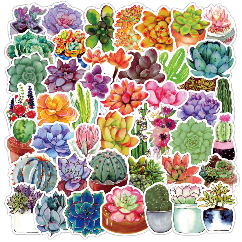 50 PCS Cute Succulent Plants Stickers Skateboard Guitar Laptop Luggage Phone Graffiti Scrapbooking Sticker Decal Kids Toy Gift, Duorou plants 50pcs
50 PCS Cute Succulent Plants Stickers Skateboard Guitar Laptop Luggage Phone Graffiti Scrapbooking Sticker Decal Kids Toy Gift, Duorou plants 50pcs