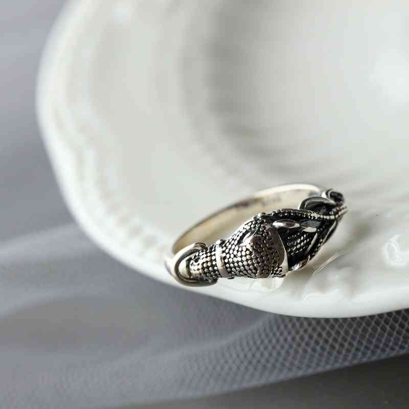 Nafugo Silver Jewelry Used 925 Sterling Ring Longmatai Opening