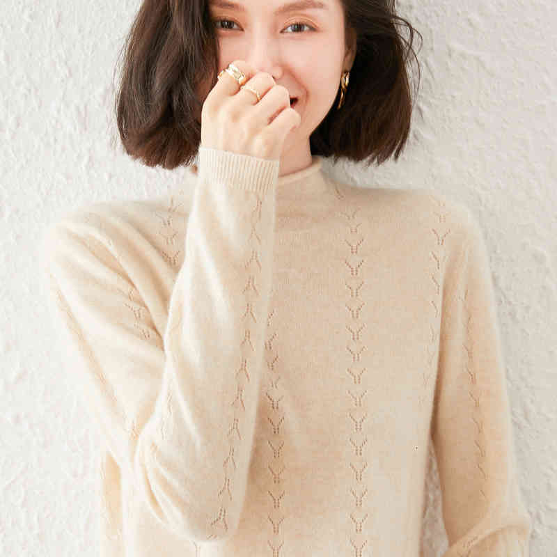 Women's Sweaters Female wool sweater, style, autumn and winter, 100% wool, knitted or crocheted, long sleeve, half turtleneck, loose, casual, pullover ADI7, 1# shoe box
Women's Sweaters Female wool sweater, style, autumn and winter, 100% wool, knitted or crocheted, long sleeve, half turtleneck, loose, casual, pullover ADI7, 1# shoe box