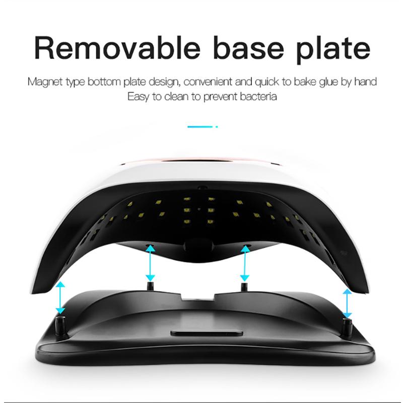 Nail Dryers UV LED Lamp High Power Dryer For Curing All Gel Polish Manicure Smart Motion Sensor LCD Display Lampara Uñas