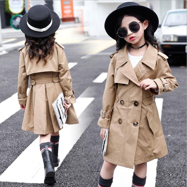 Coat 2021 Spring Autumn Girl Trench Jacket Solid Children Windbreaker Fashion Teenage 3-14y Baby Long, Blue;gray
Coat 2021 Spring Autumn Girl Trench Jacket Solid Children Windbreaker Fashion Teenage 3-14y Baby Long, Blue;gray