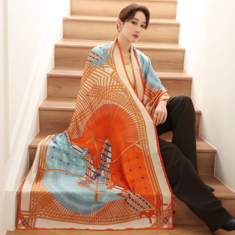 Scarves 2022 Spring And Autumn Patchwork Color Printed Thin Silk Scarf Women's Mid-length Sun Protection Holiday Shawl Beach T
Scarves 2022 Spring And Autumn Patchwork Color Printed Thin Silk Scarf Women's Mid-length Sun Protection Holiday Shawl Beach T