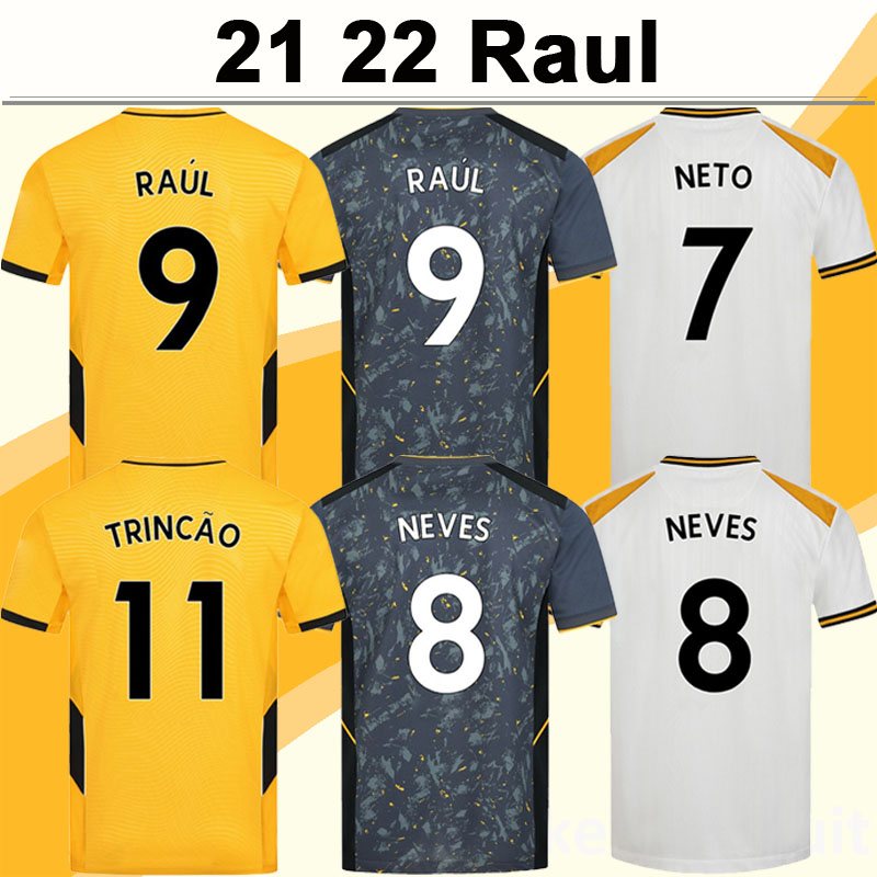 21 22 RAUL NEVES PODENCE Mens Soccer Jerseys NETO BOLY HEE CHAN ADAMA SAISS J. MOUTINHO DENDONCKER Home Away 3rd Short Sleeve Football Shirt, Qm1787 21 22 away premie. leagu. patch