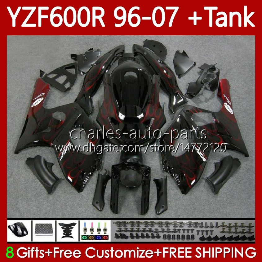 Bodywork For YAMAHA YZF600R Thundercat YZF-600R YZF600 R CC 600R 86No.4 YZF600-R 1996 1997 1998 1999 2000 2001 600CC 2002 2003 2004 2005 2006 2007 Fairing red flames blk, No. 1
Bodywork For YAMAHA YZF600R Thundercat YZF-600R YZF600 R CC 600R 86No.4 YZF600-R 1996 1997 1998 1999 2000 2001 600CC 2002 2003 2004 2005 2006 2007 Fairing red flames blk, No. 1