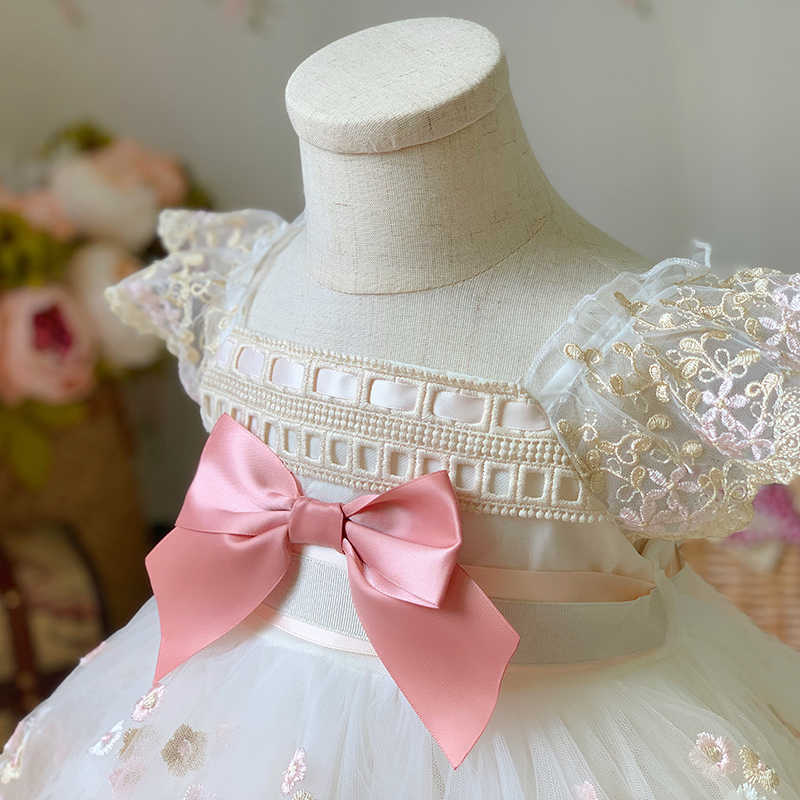 Spanish Girls Royal Dress Baby Birthday Party Dresses Kids Toddler Girl Lolita Princess Ball Gown Infant Boutique Clothing 210615