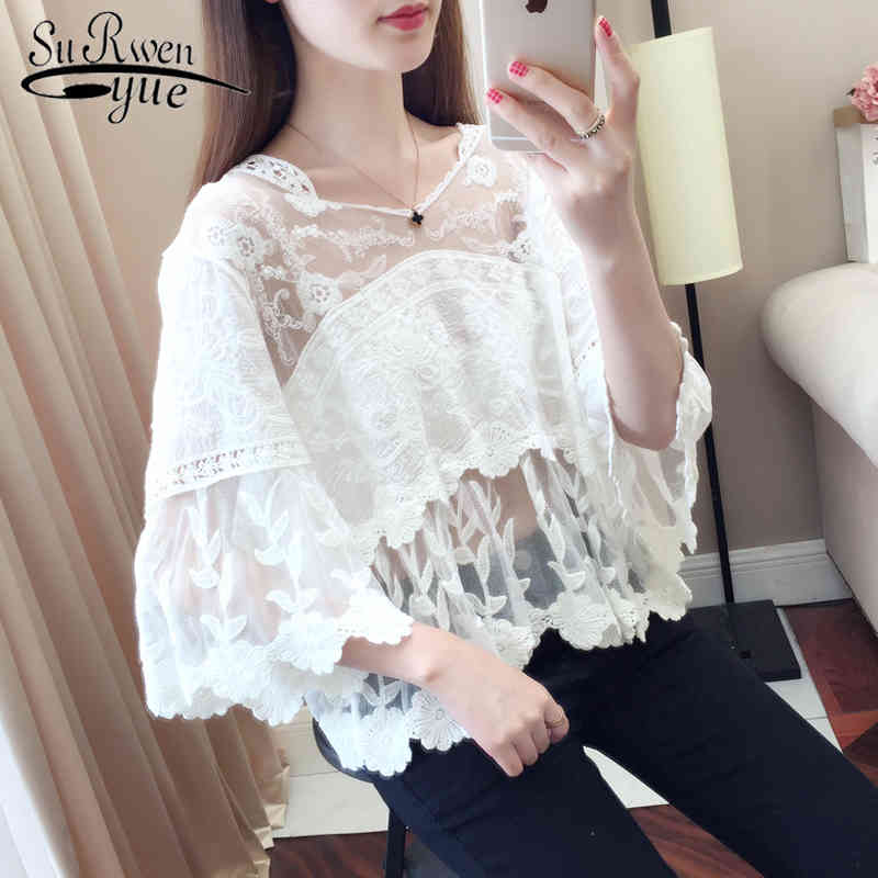 Casual Vintage Summer Blouse Women Blusas Mujer De Moda Embroidery Flower White Lace Loose ladies Tops 5464 50 210521, Apricot
Casual Vintage Summer Blouse Women Blusas Mujer De Moda Embroidery Flower White Lace Loose ladies Tops 5464 50 210521, Apricot