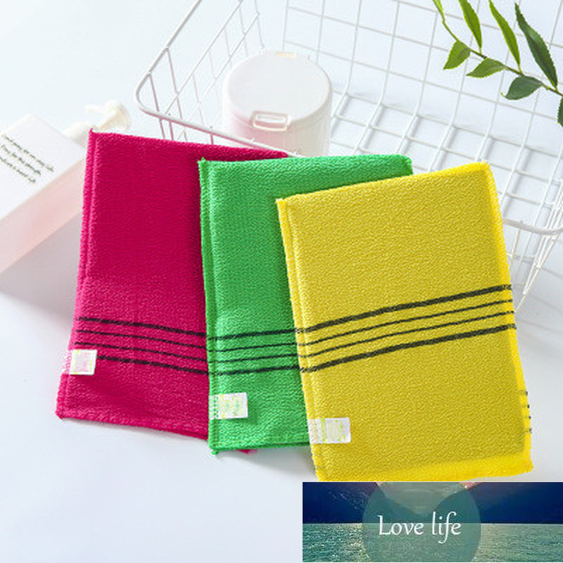 NEW 1pcs Double-sided Towel Korean Exfoliating Bath Washcloth Body Scrub Shower Towel Portable for Adults Coarse Grain Brush
