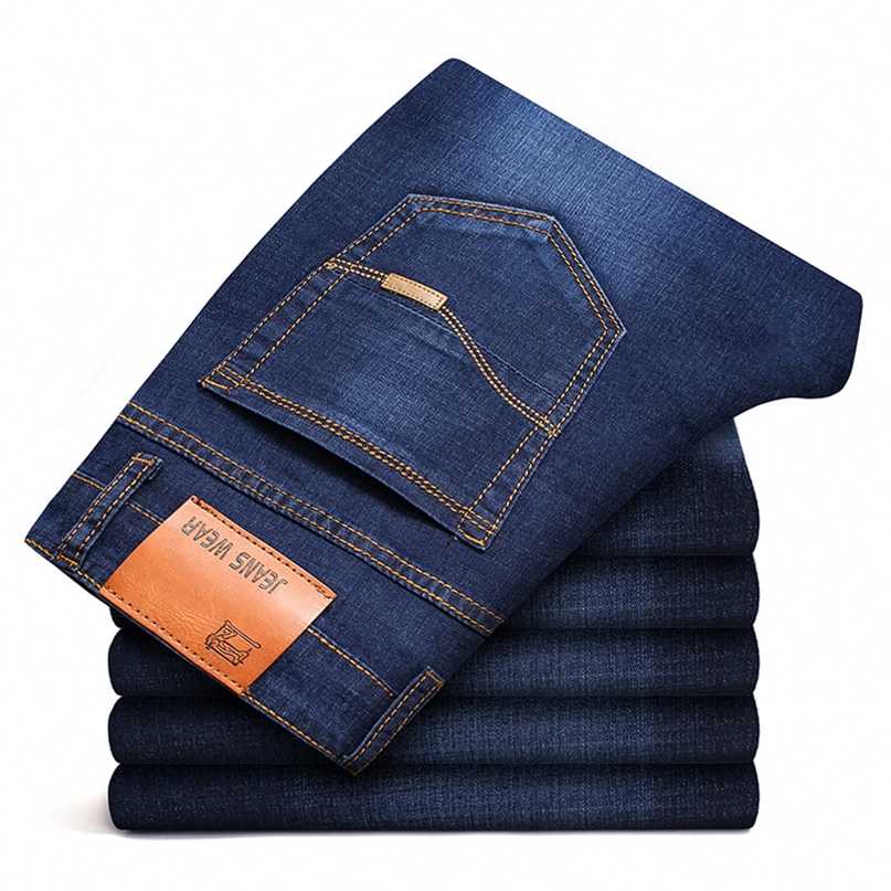 42 44 Spring and Autumn Classic Men's Large Size Jeans Fashion Business Casual Stretch Slim Black Blue Brand Pants 211108, Dark blue
42 44 Spring and Autumn Classic Men's Large Size Jeans Fashion Business Casual Stretch Slim Black Blue Brand Pants 211108, Dark blue
