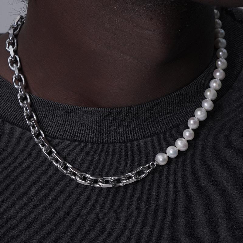 Pendant Necklaces 2021 Trendy Pearl Metal Stitching Necklace Sweater Chain Hip Hop Punk Personality Charm For Men Women Girl Jewelry
Pendant Necklaces 2021 Trendy Pearl Metal Stitching Necklace Sweater Chain Hip Hop Punk Personality Charm For Men Women Girl Jewelry