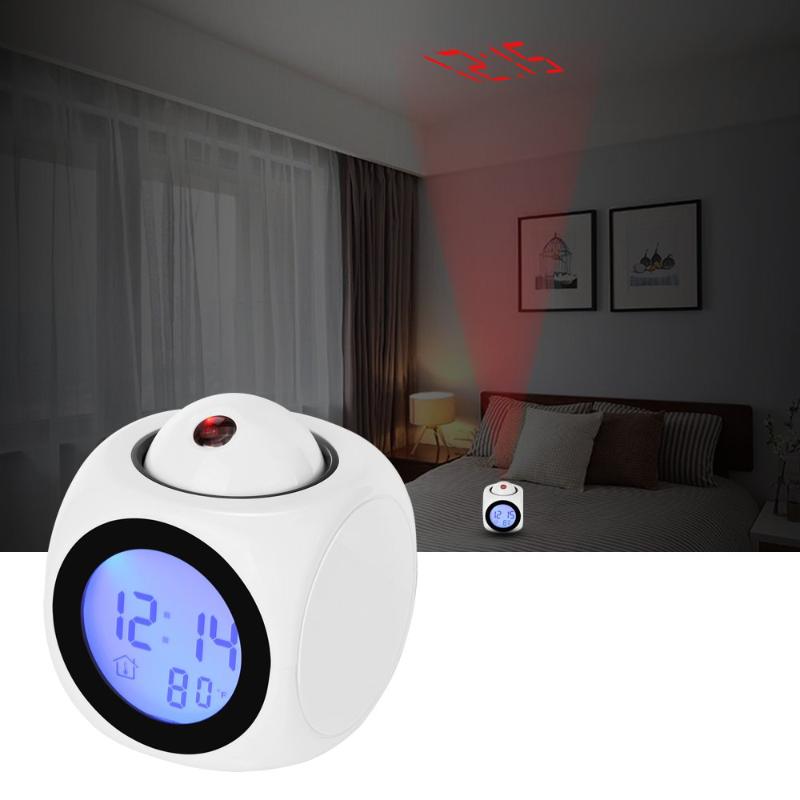 Table Lamps Night Light With Projector Digital Alarm Clock Lamp Voice Temperature Time Projection On Wall Ceiling For Home Decoration
Table Lamps Night Light With Projector Digital Alarm Clock Lamp Voice Temperature Time Projection On Wall Ceiling For Home Decoration