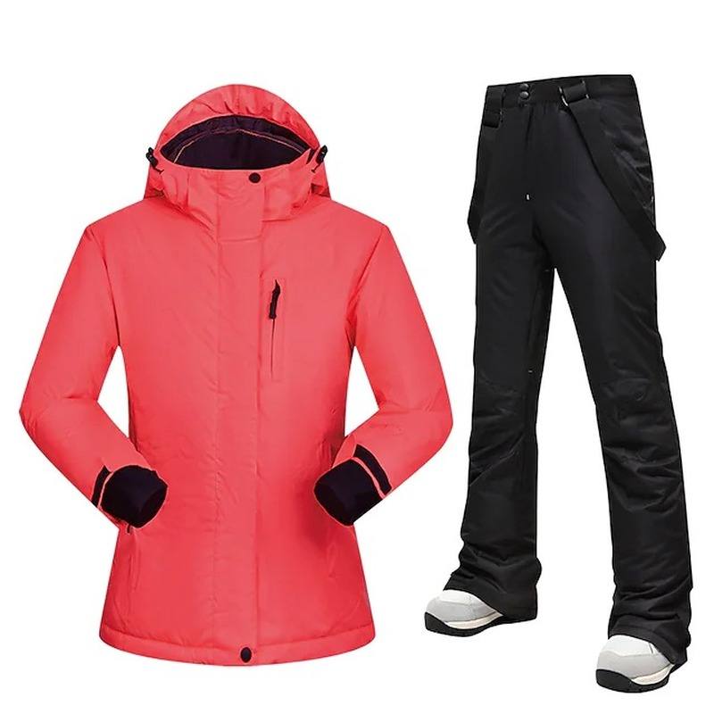 Women's Ski Jacket with Pants Ski Suit Outdoor Winter Thermal Warm Waterproof Detachable Hood Snow Suit Clothing Suit for Skiing Snowbo, Gray
Women's Ski Jacket with Pants Ski Suit Outdoor Winter Thermal Warm Waterproof Detachable Hood Snow Suit Clothing Suit for Skiing Snowbo, Gray