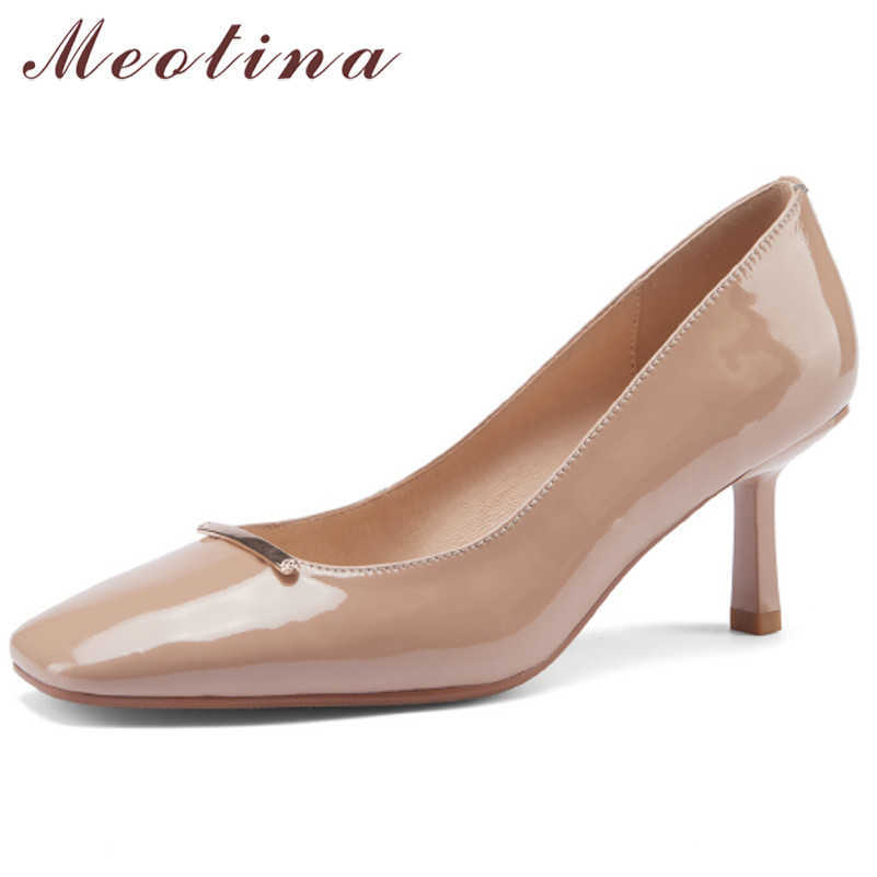 Meotina Genuine Leather High Heels Women Shoes Metal Decoration Square Toe Shoes Thin Heel Pumps Female Footwear Beige Size 40 210608
Meotina Genuine Leather High Heels Women Shoes Metal Decoration Square Toe Shoes Thin Heel Pumps Female Footwear Beige Size 40 210608