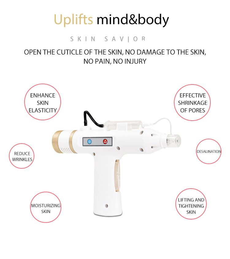 Korea wrinkle removal hyaluronic injection skin rejuvenation rf free needle mesotherapy gun water injector pen meso device