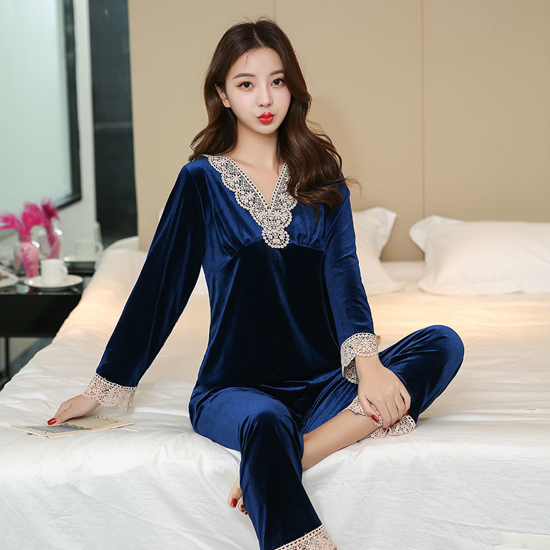 2021women pijimas gold velvet warm winter pajamas sets women lace robe pajamas sleepwear kit soft nightwear -2xl, Black;red
2021women pijimas gold velvet warm winter pajamas sets women lace robe pajamas sleepwear kit soft nightwear -2xl, Black;red