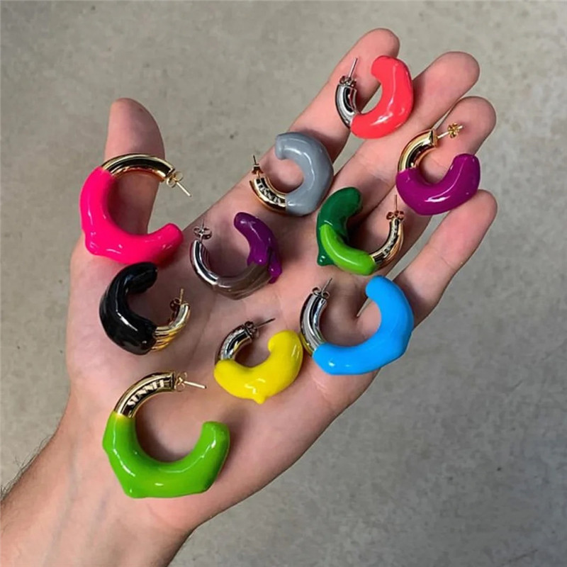 Niche design sunnei fashion brand EARRINGS COLOR enamel glaze Earrings style 925 silver needle EarringsJGQR
Niche design sunnei fashion brand EARRINGS COLOR enamel glaze Earrings style 925 silver needle EarringsJGQR