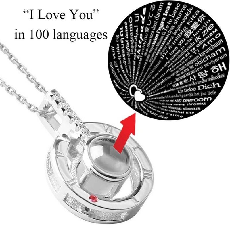 Pendant Necklaces Fashion Jewelry 100 Languages I Love You Round Rose Gold Silver Female Necklace Romantic Memory Wedding
Pendant Necklaces Fashion Jewelry 100 Languages I Love You Round Rose Gold Silver Female Necklace Romantic Memory Wedding