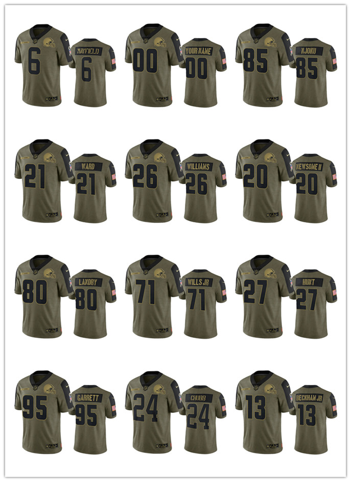 Cleveland''Browns''MEN WOMEN YOUTH Baker Mayfield Nick Chubb Myles Garrett Odell Beckham Jr 2021 Salute To Service Limited Jersey, 11
Cleveland''Browns''MEN WOMEN YOUTH Baker Mayfield Nick Chubb Myles Garrett Odell Beckham Jr 2021 Salute To Service Limited Jersey, 11