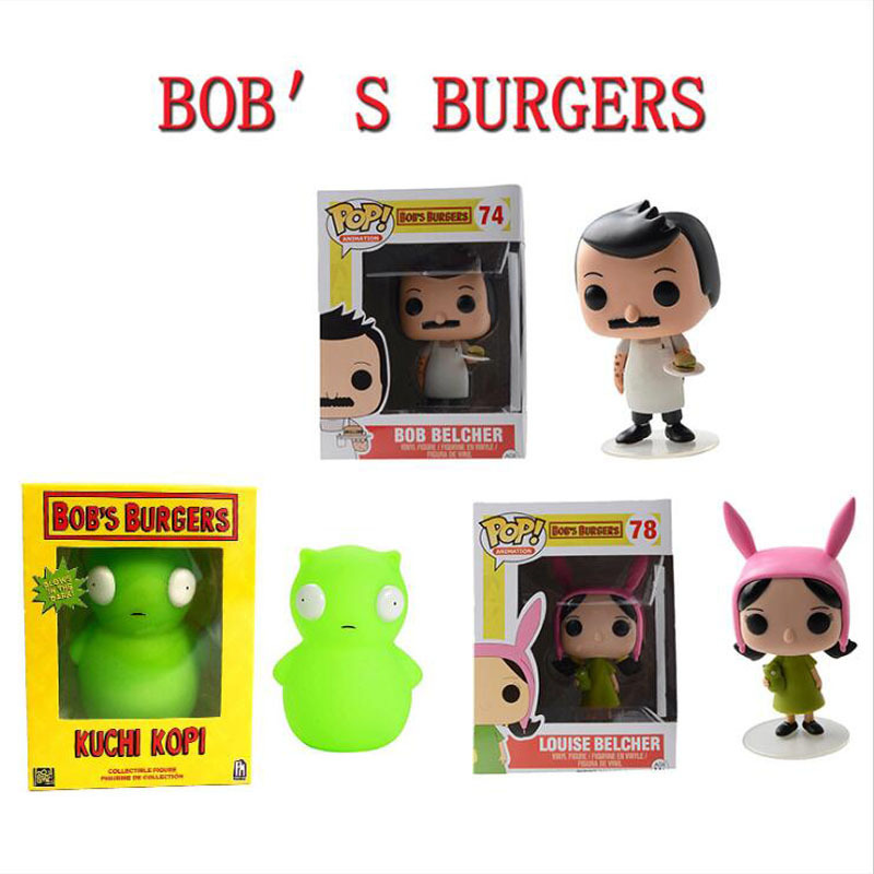 Cartoon TV Bob's Burgers Bob Louise Kuchi Kopi Toy Figures PVC Mini Vinyl Doll Boxed Model
Cartoon TV Bob's Burgers Bob Louise Kuchi Kopi Toy Figures PVC Mini Vinyl Doll Boxed Model