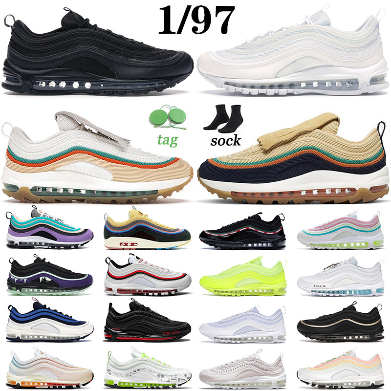 Sports 97 Top Quality Sean Wotherspoon 1/97 Running Shoes Golf NRG Celestial Lucky Goold Triple Black White for Mens Women Outdoor Fashion Sneakers Trainers 36-45, C1 the future 36-40
Sports 97 Top Quality Sean Wotherspoon 1/97 Running Shoes Golf NRG Celestial Lucky Goold Triple Black White for Mens Women Outdoor Fashion Sneakers Trainers 36-45, C1 the future 36-40