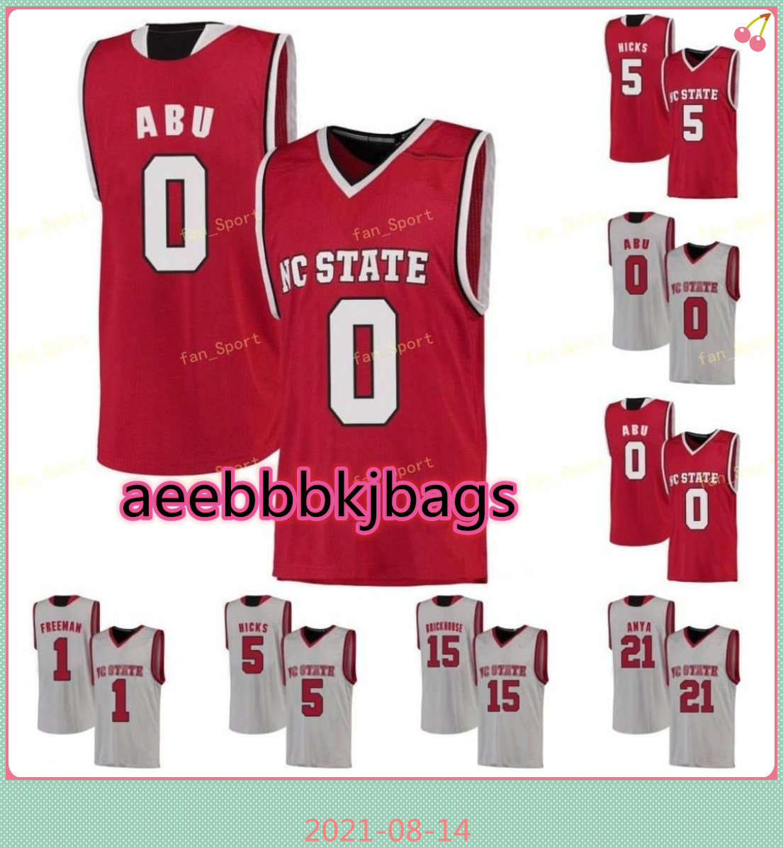 NCAA College NC State Wolfpack Basketball Jersey 13 C.J. Bryce 15 Manny Bates 2 Blake Harris Chase Graham 21 Dixon Custom Stitched, Black
NCAA College NC State Wolfpack Basketball Jersey 13 C.J. Bryce 15 Manny Bates 2 Blake Harris Chase Graham 21 Dixon Custom Stitched, Black