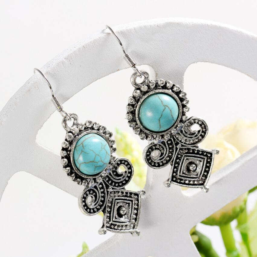 women's round beads Tibetan silver turquoise Dangle Chandelier earrings GSTQE084 fashion gift national style women DIY earring
women's round beads Tibetan silver turquoise Dangle Chandelier earrings GSTQE084 fashion gift national style women DIY earring