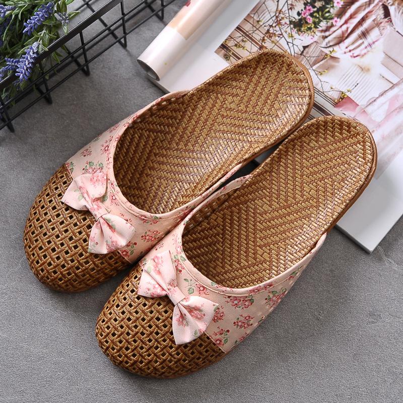 Women Flax Slippers Casual Slides Floral Bow Linen Indoor Shoes Woman Summer Sandals Flip Flops Zapatillas De Mujer, Green
Women Flax Slippers Casual Slides Floral Bow Linen Indoor Shoes Woman Summer Sandals Flip Flops Zapatillas De Mujer, Green