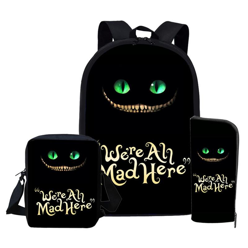 We Are All Mad Here School Bags Set For Girls Boys Cute Children Bookbags Kid Backpack Satchel Mochila
We Are All Mad Here School Bags Set For Girls Boys Cute Children Bookbags Kid Backpack Satchel Mochila