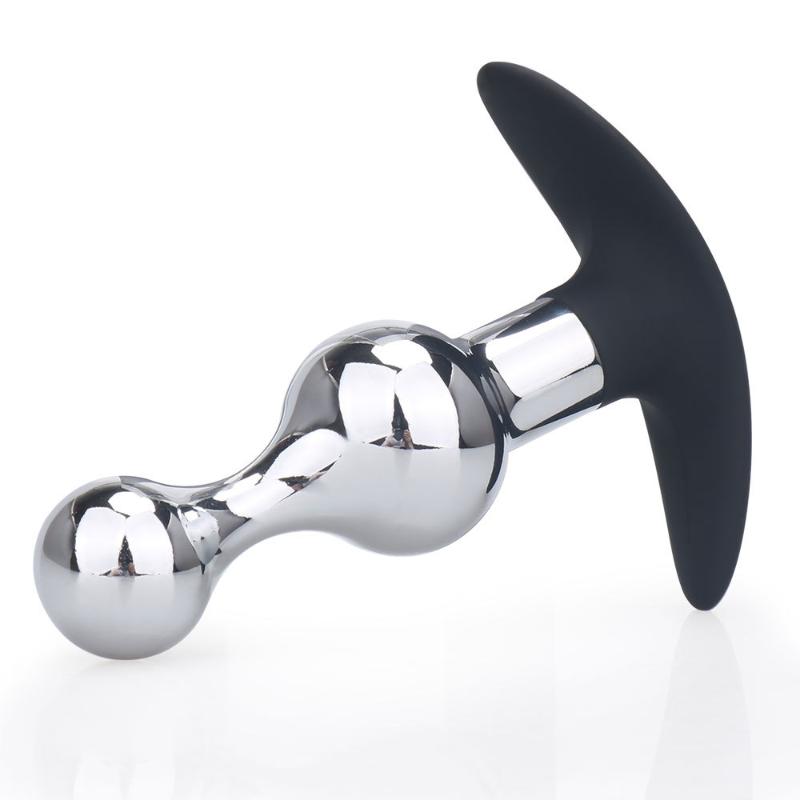 Sex Toys For Couples Design Large Size Suction Cup Metal Anal Beads Buplug Dildo SM Insert Toy Men Women Couple