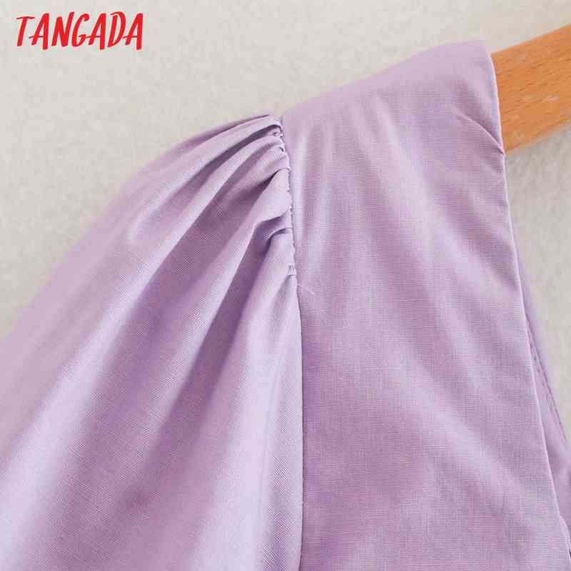 Fashion Women Solid Purple Ruffles Arrival Short Sleeve Ladies Mini Dress Vestidos 4Y03 210416